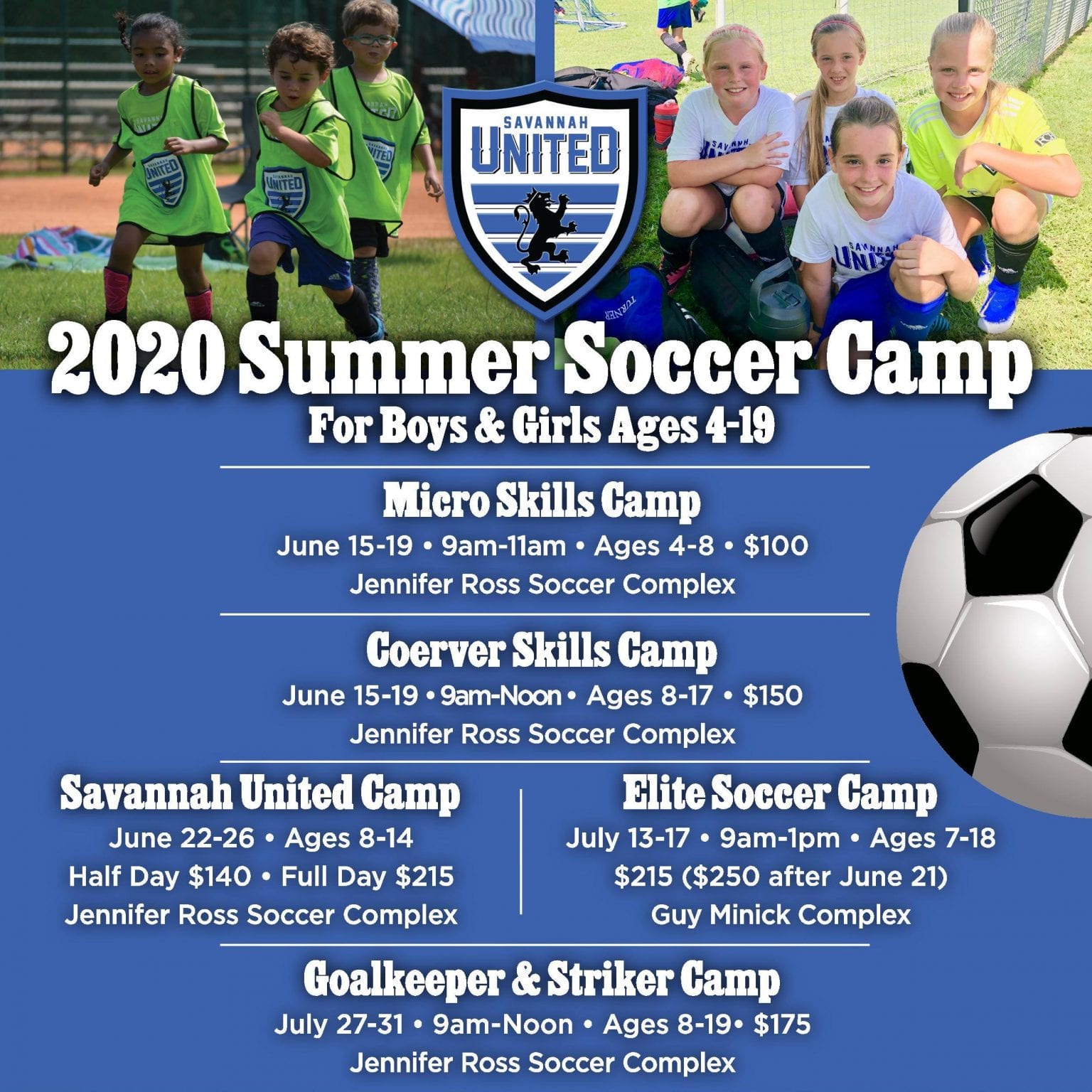 2020 Summer Soccer Camp - Savannah United